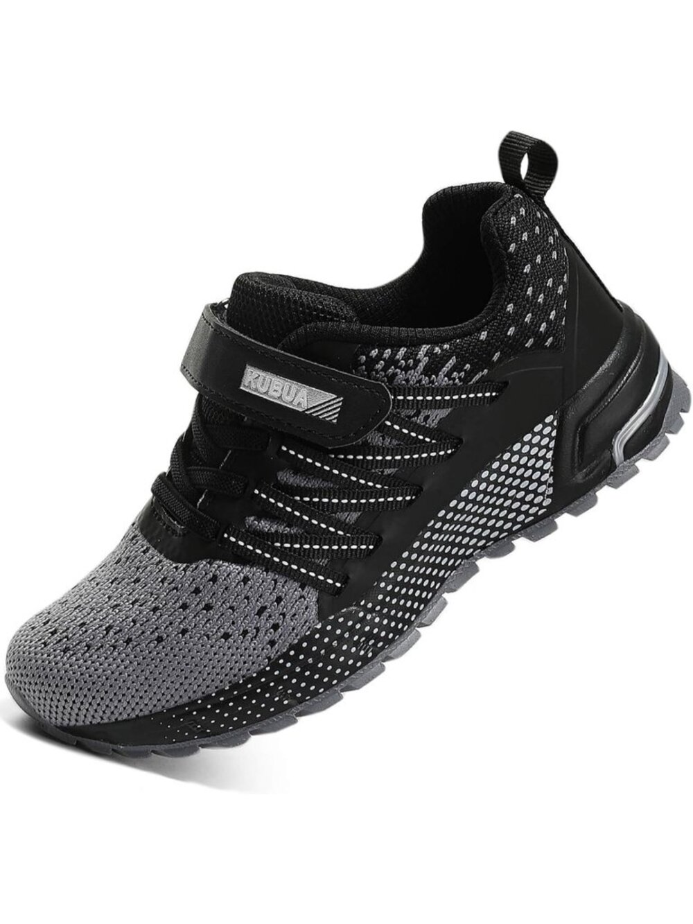 Kids Boys Girls Black Grey Breathable Non Slip Tennis Running Sneakers Shoes